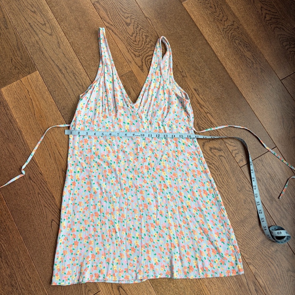 Vibrant Floral V-Neck Dress
